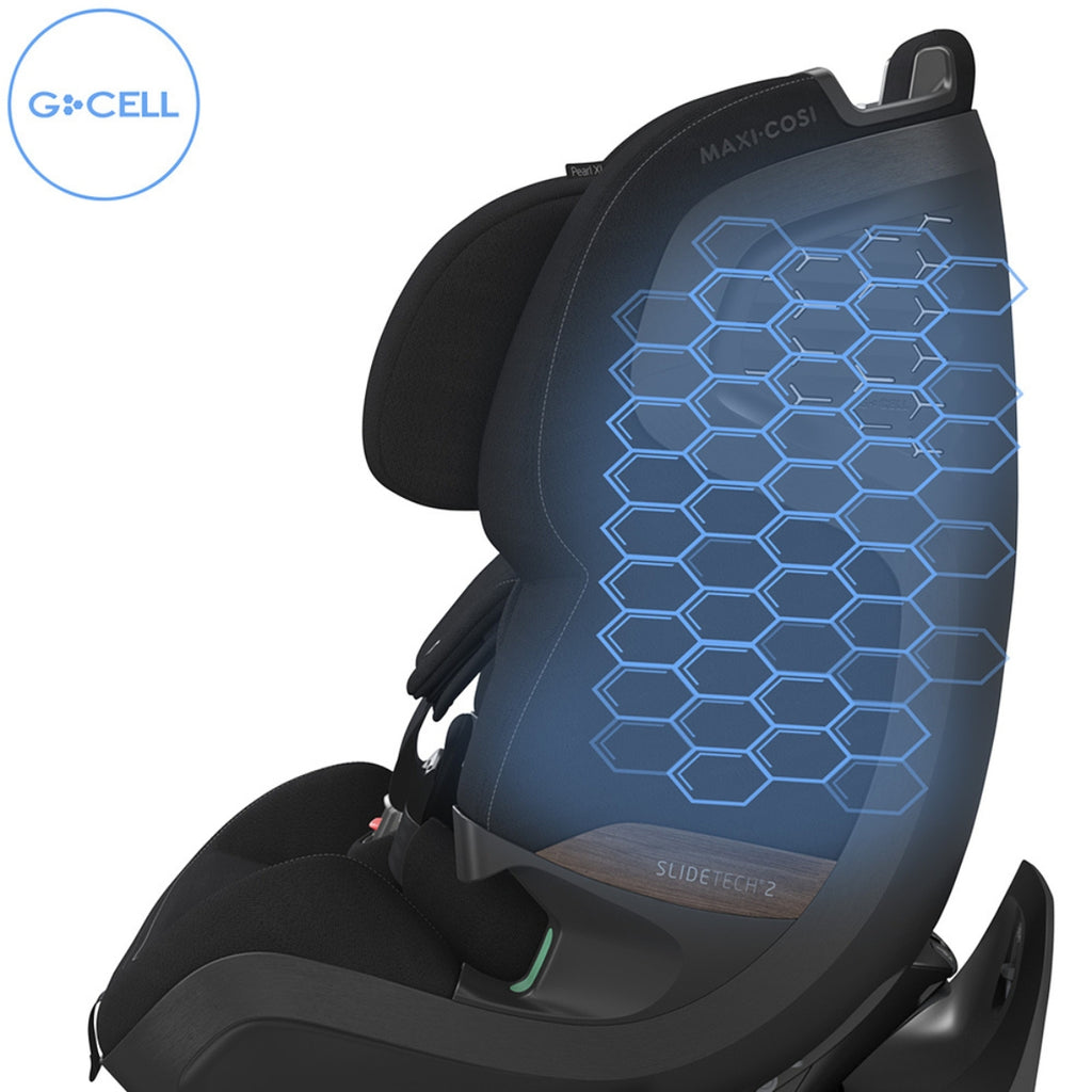 Cadeirinha De Bebê Para Carro Maxi-Cosi Pearl XL Slide Pro Authentic Black - Conforto Premium em Todas as Fases