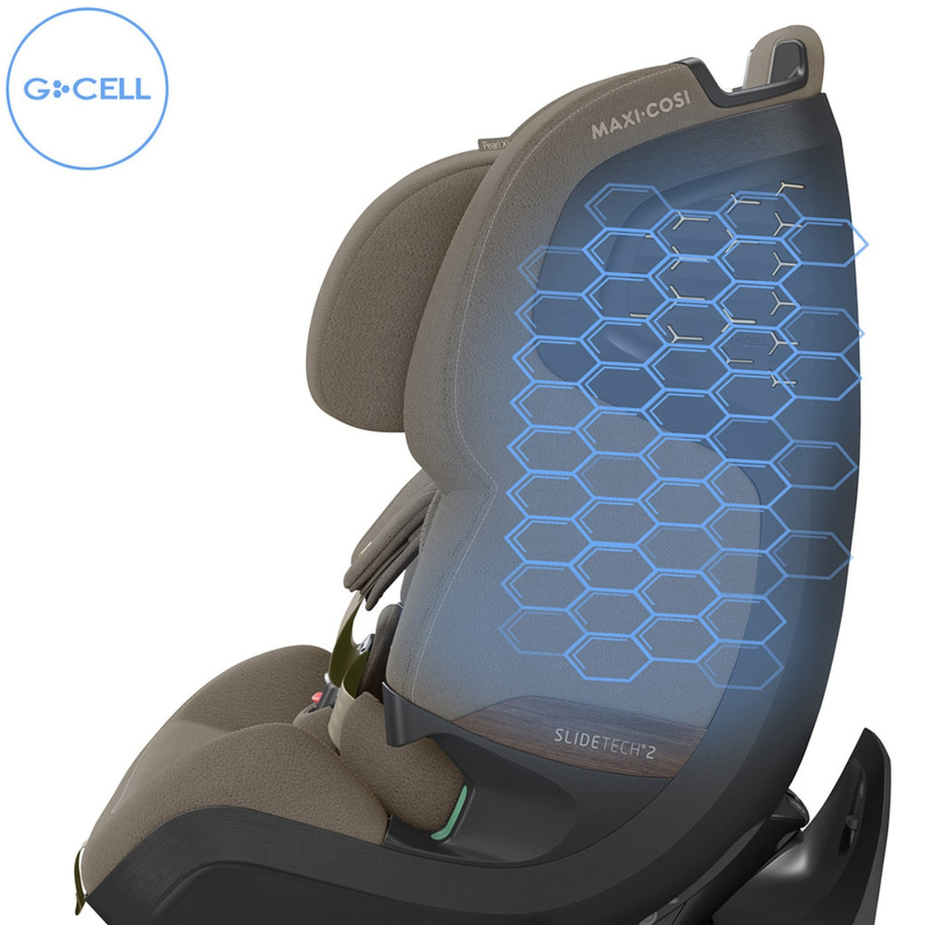 Cadeirinha De Bebê Para Carro Maxi-Cosi Pearl XL Slide Pro Authentic Truffle - Conforto Premium em Todas as Fases