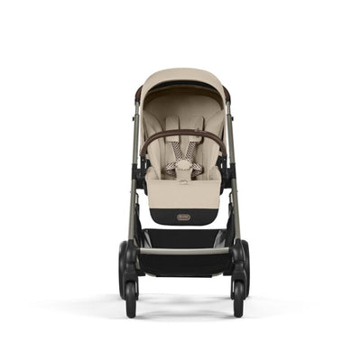 Carrinho De Bebê Cybex Balios S Lux Almond Beige (Taupe Frame) - Reclínio Near-Flat Ergonômico