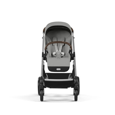 Carrinho De Bebê Cybex Balios S Lux Stone Grey (Silver Frame) - Reclínio Near-Flat Ergonômico