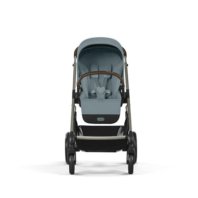 Carrinho De Bebê Cybex Balios S Lux Stormy Blue (Taupe Frame) - Reclínio Near-Flat Ergonômico